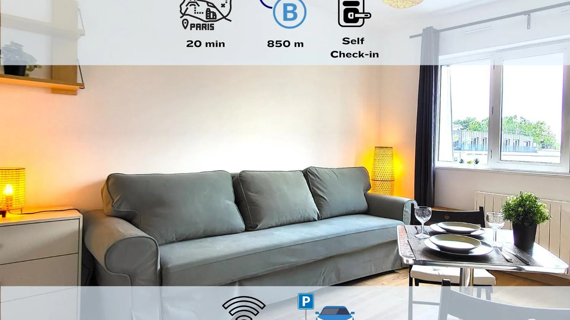 Apartment Sauge Magnifique Studio, Rer B A 850M, Parking Bourg-la-Reine